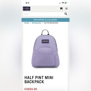 JANSPORT HALF PINT MINI BACKPACK